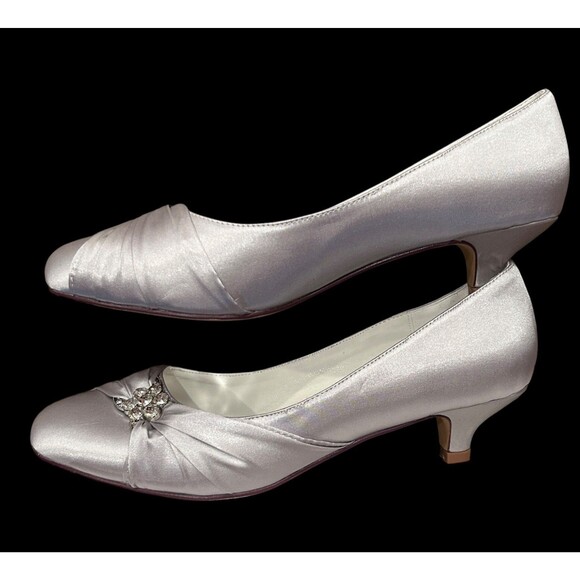 ELEGANTPARK Closed Toe Shoes for Women Low Heel Comfortable Wedding 40 EU 9 US - Picture 10 of 12